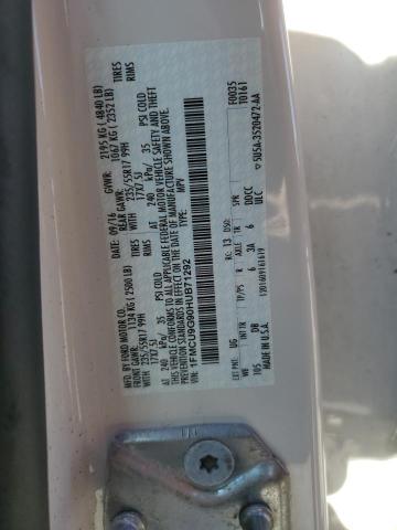2017 FORD ESCAPE SE - 1FMCU9G90HUB71292