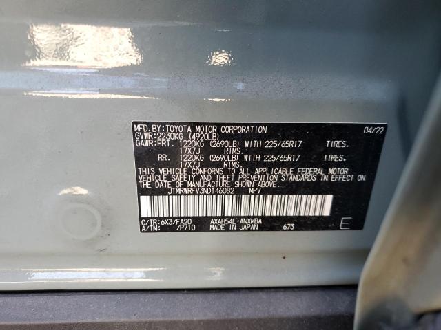 VIN JTMRWRFV3ND146082 2022 TOYOTA RAV4 no.13