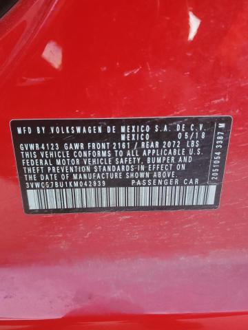 2019 VOLKSWAGEN JETTA S - 3VWC57BU1KM042939