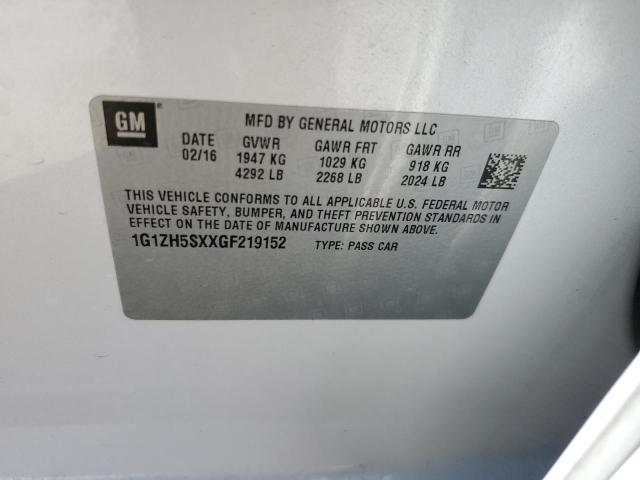 2016 CHEVROLET MALIBU PRE - 1G1ZH5SXXGF219152