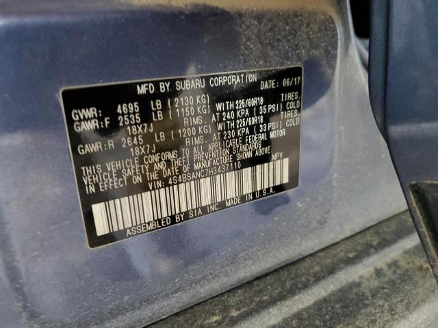 2017 SUBARU OUTBACK 2. - 4S4BSANC7H3437110