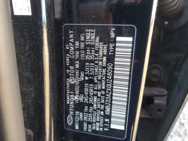 2016 HYUNDAI TUCSON LIM - KM8J33A2XGU248090