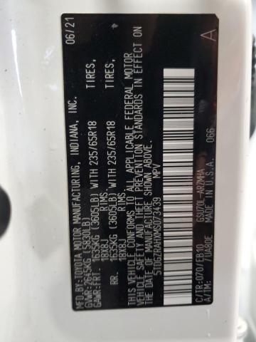 2021 TOYOTA HIGHLANDER - 5TDGZRAHXMS073439