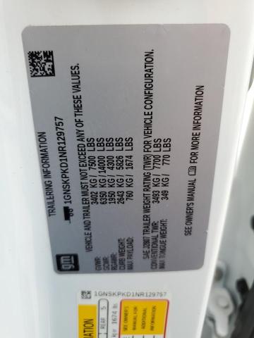 2022 CHEVROLET TAHOE K150 - 1GNSKPKD1NR129757