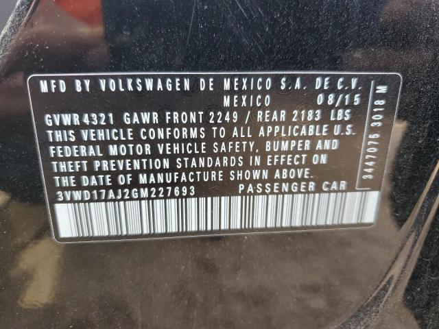 2016 VOLKSWAGEN JETTA SPOR - 3VWD17AJ2GM227693