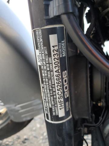 2006 HONDA VTX1300 R 1HFSC52666A302321