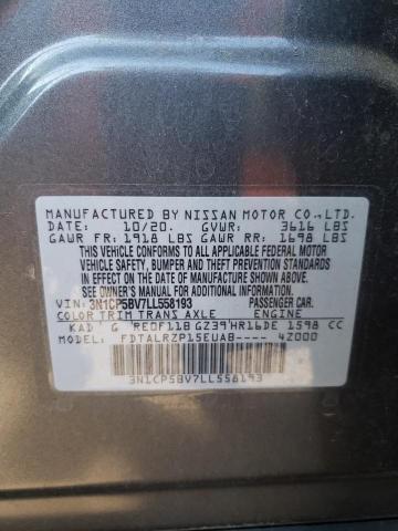 2020 NISSAN KICKS S - 3N1CP5BV7LL558193