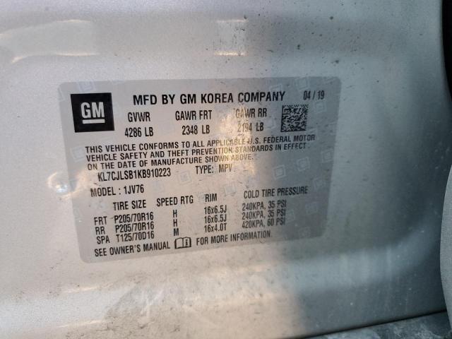 2019 CHEVROLET TRAX 1LT - KL7CJLSB1KB910223
