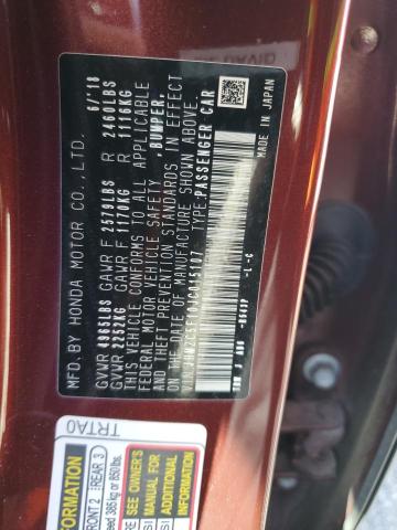 2018 HONDA CLARITY JHMZC5F10JC015107