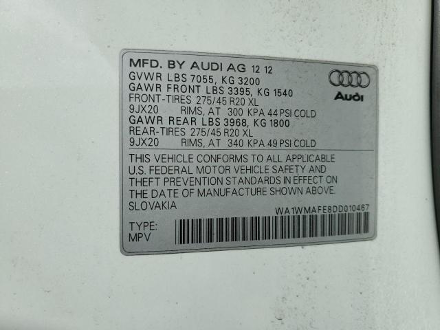 VIN WA1WMAFE8DD010467 2013 Audi Q7, Prestige no.13