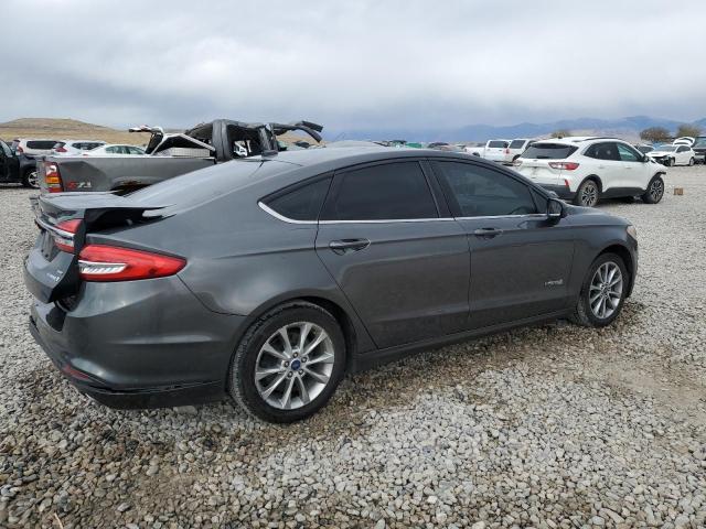 FORD FUSION SE 2017 gray  hybrid engine 3FA6P0LU5HR182882 photo #4