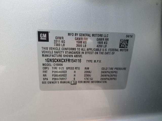 2015 CHEVROLET SUBURBAN C - 1GNSCKKCXFR154116