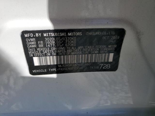 2020 MITSUBISHI MIRAGE LE ML32A5HJ0LH001660