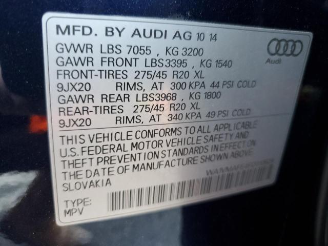 2015 AUDI Q7 TDI PRE - WA1VMAFE4FD010626
