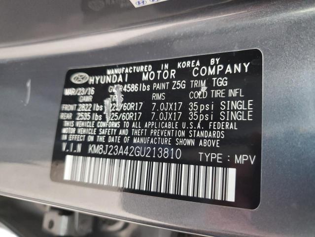2016 HYUNDAI TUCSON SE - KM8J23A42GU213810