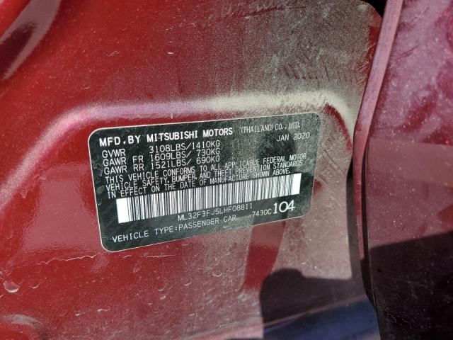 2020 MITSUBISHI MIRAGE G4 - ML32F3FJ5LHF08811