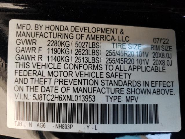 2022 ACURA RDX A-SPEC - 5J8TC2H6XNL013953