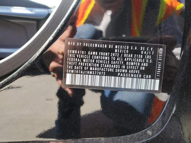 2017 VOLKSWAGEN JETTA S - 3VW167AJ1HM377672