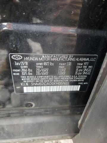 2019 HYUNDAI SANTA FE S - 5NMS2CAD0KH007622