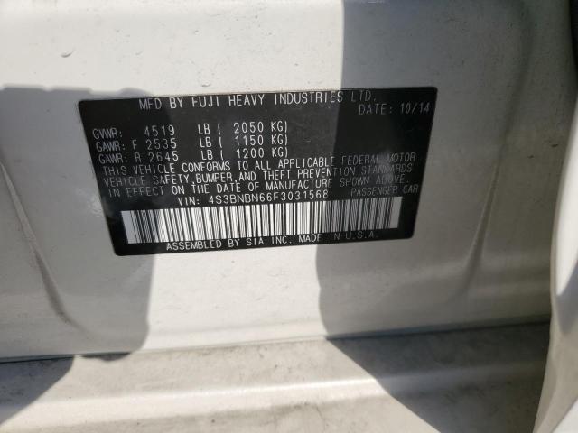 2015 SUBARU LEGACY 2.5 - 4S3BNBN66F3031568