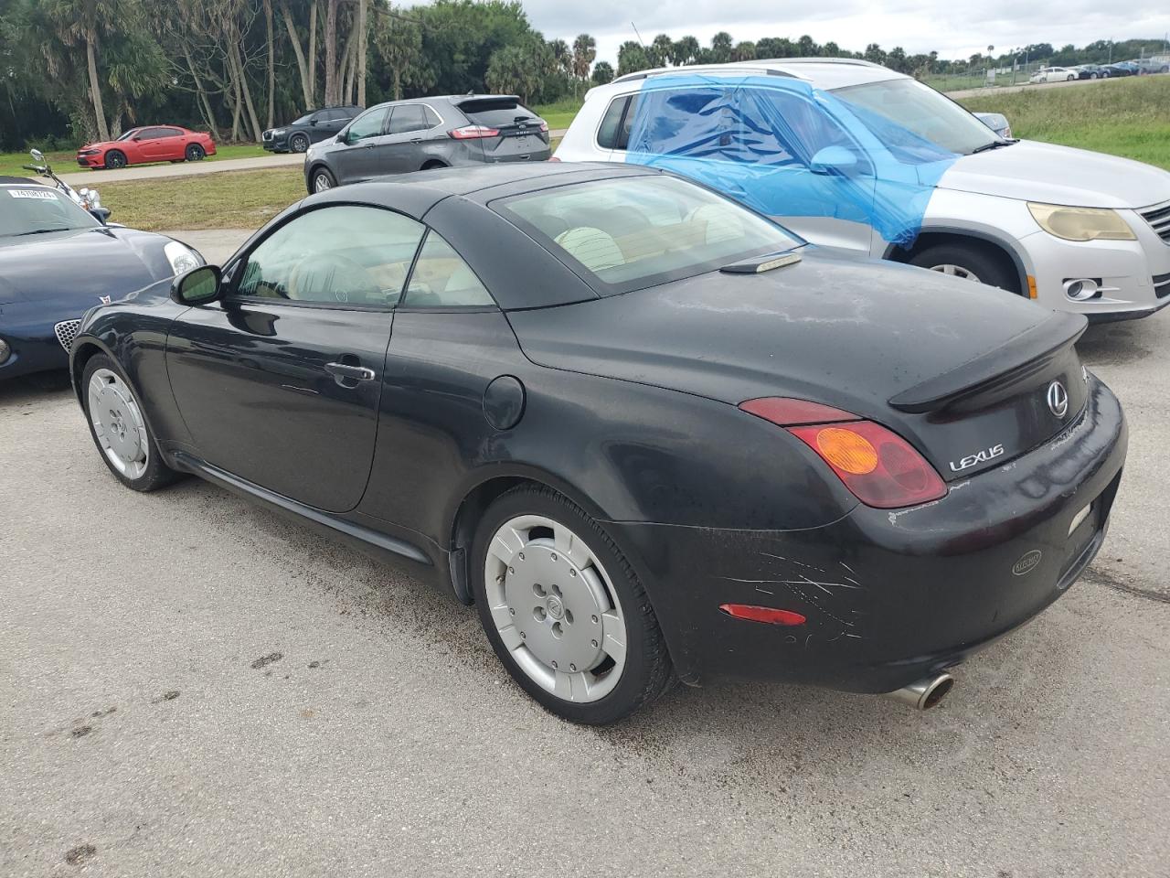 LEXUS SC 430 2002 black  gas JTHFN48Y320005577 photo #3