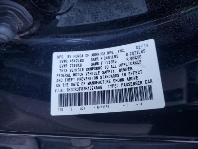 VIN 1HGCR3F83EA024586 2014 HONDA ACCORD no.12