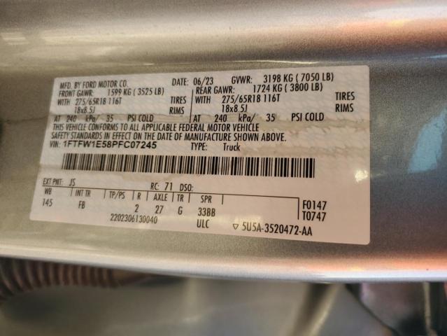 2023 FORD F150 SUPER - 1FTFW1E58PFC07245