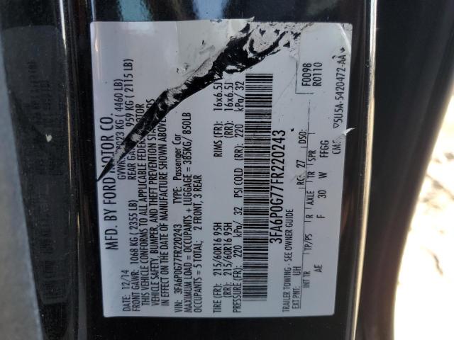 2015 FORD FUSION S - 3FA6P0G77FR220243