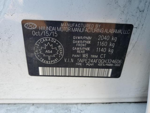 2016 HYUNDAI SONATA SE - 5NPE24AF0GH324606