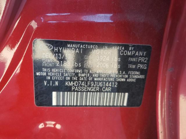 2018 HYUNDAI ELANTRA SE - KMHD74LF9JU614412