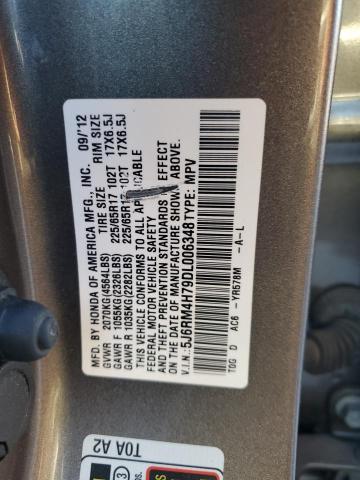 VIN 5J6RM4H79DL006348 2013 Honda CR-V, Exl no.13