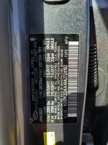 2021 HYUNDAI KONA SEL - KM8K22AA4MU724192