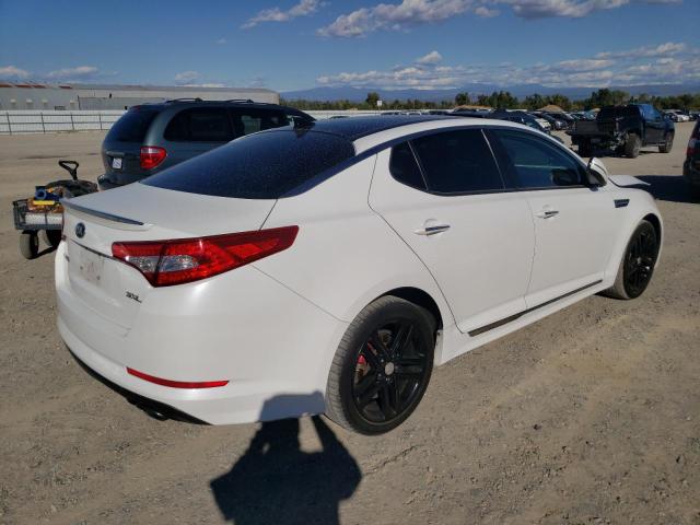 KIA OPTIMA SX 2013 white  gas 5XXGR4A61DG180611 photo #4