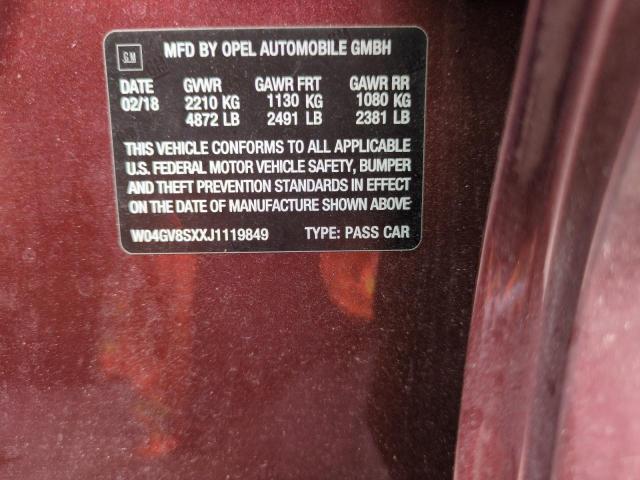 2018 BUICK REGAL TOUR W04GV8SXXJ1119849