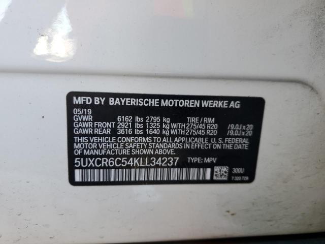 2019 BMW X5 XDRIVE4 - 5UXCR6C54KLL34237