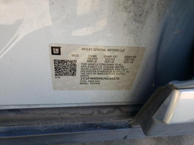 2018 CHEVROLET BOLT 1G1FW6S06J4134376