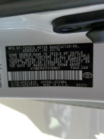 2015 TOYOTA CAMRY HYBR - 4T1BD1FK7FU160627