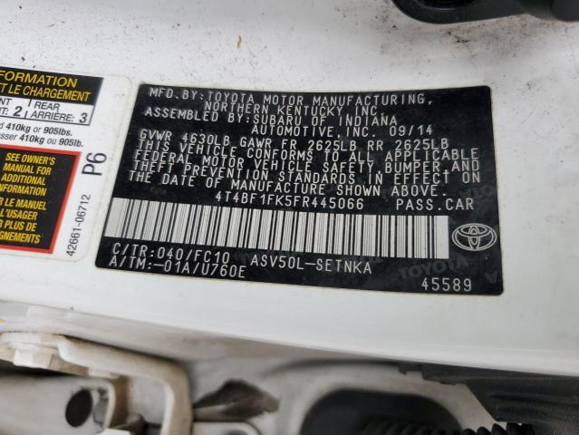 VIN 4T4BF1FK5FR445066 2015 Toyota Camry, LE no.13