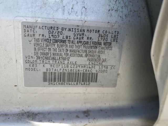 2020 NISSAN VERSA SV - 3N1CN8EV6LL876812