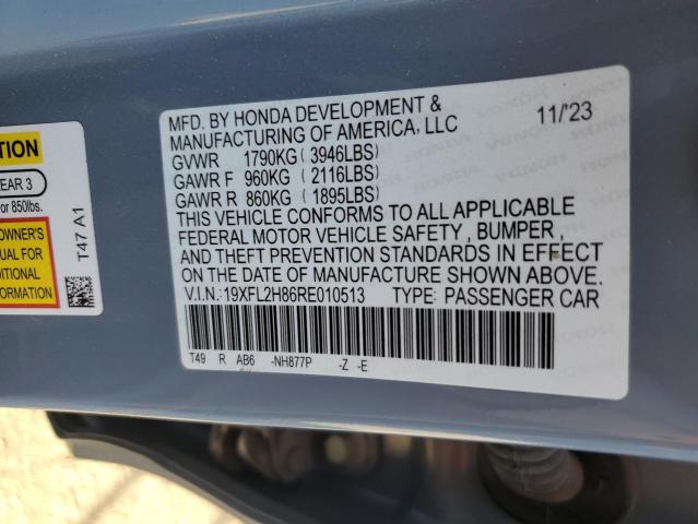 2024 HONDA CIVIC SPOR - 19XFL2H86RE010513
