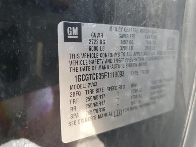 2015 CHEVROLET COLORADO Z - 1GCGTCE35F1119093