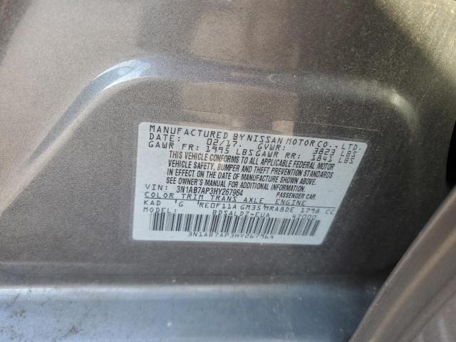 2017 NISSAN SENTRA S - 3N1AB7AP3HY267964