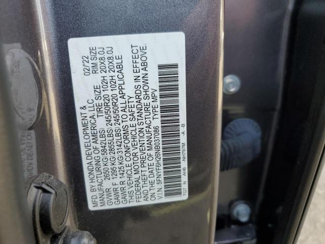 2022 HONDA PILOT SE 5FNYF6H26NB037086