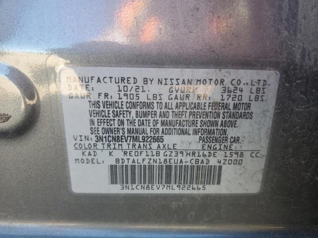 2021 NISSAN VERSA SV - 3N1CN8EV7ML922665