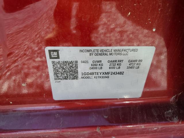 2021 GMC SIERRA K35 - 1GD49TEYXMF243482