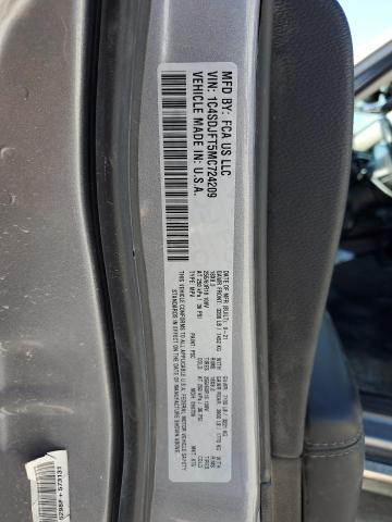 2021 DODGE DURANGO PU 1C4SDJFT5MC724209