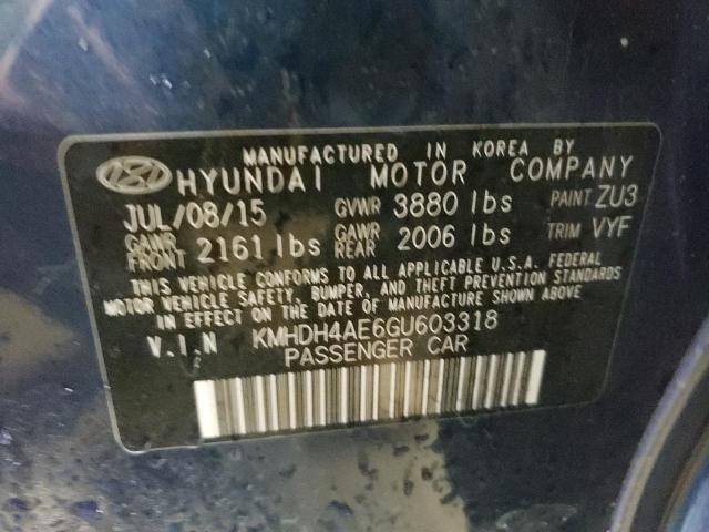 2016 HYUNDAI ELANTRA SE - KMHDH4AE6GU603318