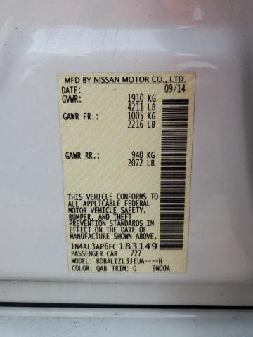 2015 NISSAN ALTIMA 2.5 - 1N4AL3AP6FC183149