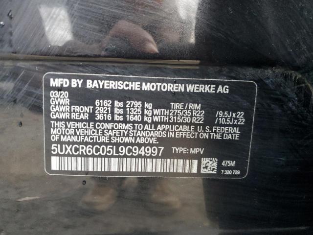 VIN 5UXCR6C05L9C94997 2020 BMW X5 no.13