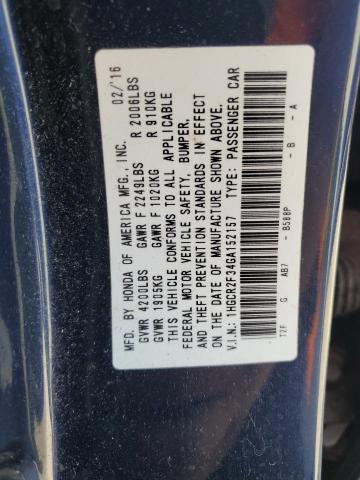 2016 HONDA ACCORD LX - 1HGCR2F34GA152157